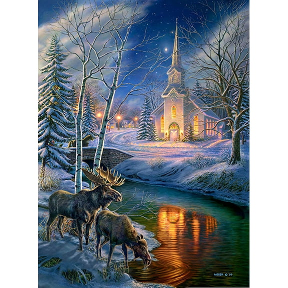 Sunsout Church in the Clearing Jigsaw Puzzle