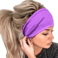 thumbnail image 2 of Bandeau Multicolore Hommes Femmes Décontracté Sport Course Yoga Accessoires Cheveux Élastiques Bandeau, 2 of 4