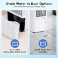 thumbnail image 6 of 30 Pints Dehumidifier with Drain Hose for Basements and Bedrooms, Quiet Operation Under 38dB,  Humidity Indicator Ring, Ideal Whole House Humidity Remover, 6 of 7