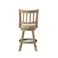 thumbnail image 3 of Boraam Sheldon Driftwood Wire-Brush & Ivory Counter Height Swivel Wood Bar Stool, 3 of 3