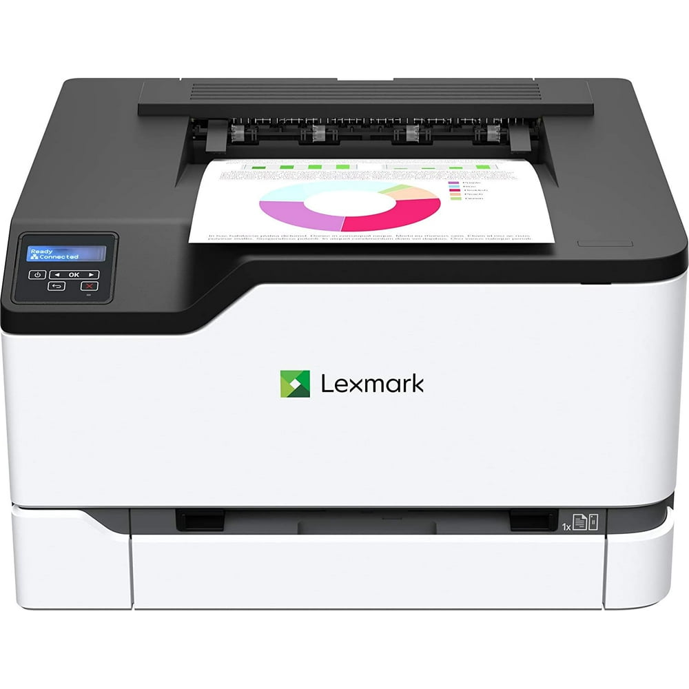 Lexmark C3326dw Single Function Color Laser Printer, White Walmart