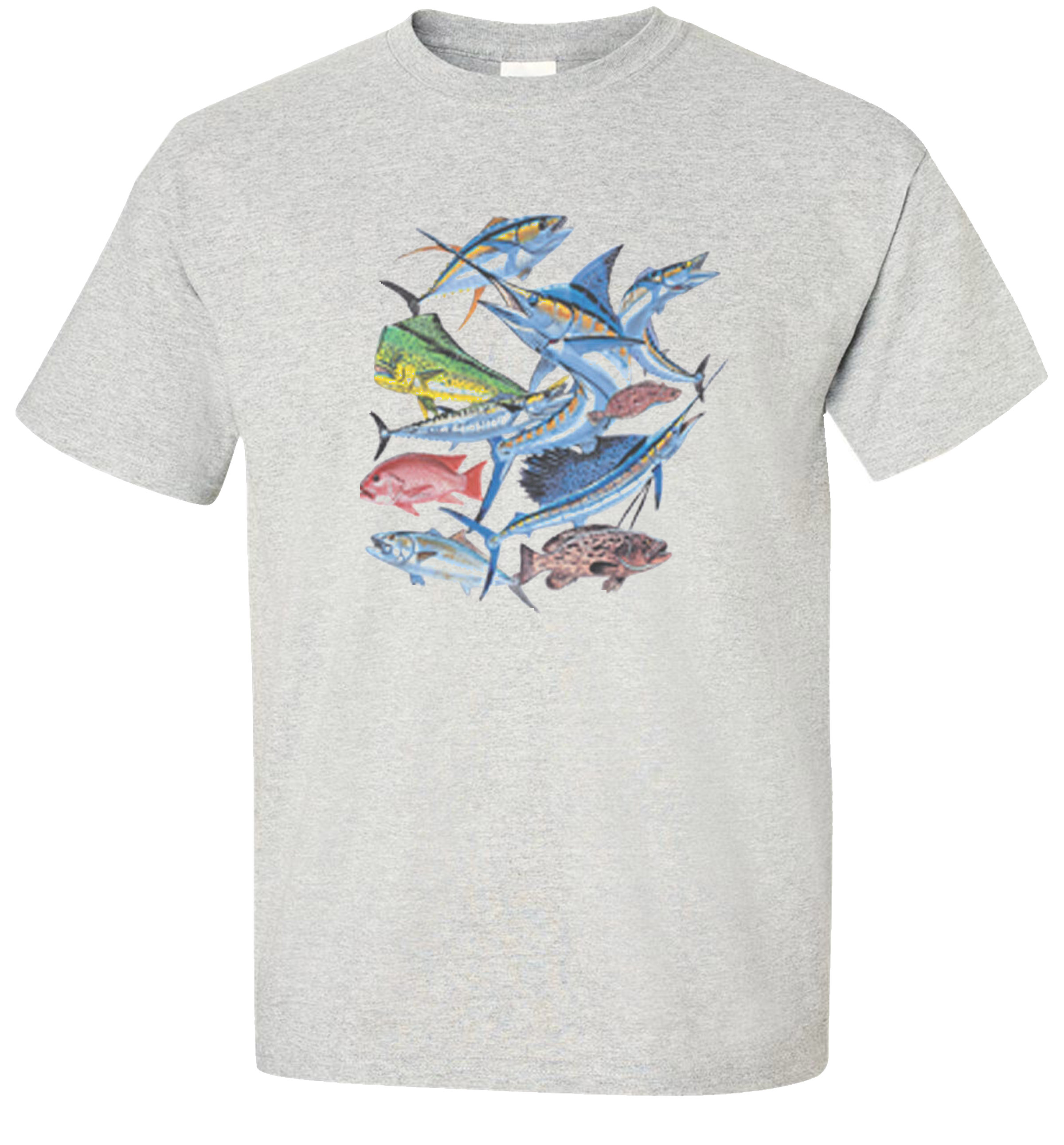 Fair Game - Saltwater College Fishing T-Shirt bass salmon bluefish ...