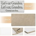 thumbnail image 4 of Wood Sign Let's Eat Grandma Wooden Wall Art Decor Decorative Plaque Sign For House Family Living Room Bedroom Kitchen 12X 6 Inch, 4 of 7