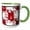 Green/White, variant on 3drose, Valentine Red Hearts, 11oz Magic Transforming Mug