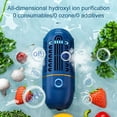 thumbnail image 3 of Portable Wireless Capsule Fruit Vegetable Purifier, Rechargeable Food Cleaner Sterilizer for Meat Seafood Pesticide Removal, 3 of 7
