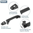 thumbnail image 3 of Unique Bargains Front Left and Right Exterior Door Handle for Toyota Camry 2012-2017 Black Pack of 1, 3 of 7