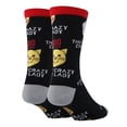 thumbnail image 3 of Oooh Yeah Mens Funny Cat Crew Socks, Crazy Cat Lady, Novelty Cotton Socks, Size 8-13, 3 of 4