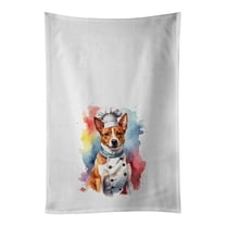 Carolines Treasures DAC7280WTKT 28 x 19 in. Basenji Chef Kitchen Towel - Set of 2