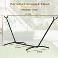 thumbnail image 2 of Portable Hammock Stand Only, Heavy Duty Hammock Stand 400LBS Capacity, Weather Resistant Steel Frame Hammock Chair Stand for Outdoor Patio Deck Beach or Indoor with Carrying Case (No Hammock), 2 of 7
