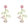 thumbnail image 1 of Pendientes de flores con cuentas hechos a mano, Kit de Material de accesorios, accesorios de flores de cristal de verano, pendientes colgantes, 1 of 5