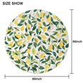 thumbnail image 3 of Cute Lemon Yellow Fruit Round Table Cloth,Wrinkle Resistant Table Cover with Polyester,Waterproof Reusable Tableclothes for Weeding Birthday Tea Party Decorations (Round,60x60inch), 3 of 6