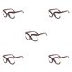 thumbnail image 1 of Jumpingount Gafas de lectura cuadradas de gran tamaño, marco grande a la moda, gafas sin receta para viajes al aire libre, accesorios para fotos, Type2 NO2, 1 of 6