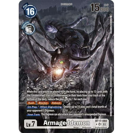 Digimon Secret Cris Armageddemon BT17-060 (Alternate Art)