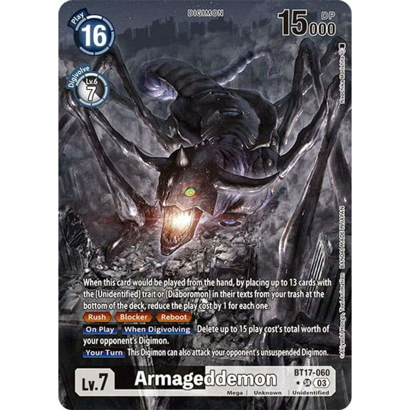 Digimon Secret Cris Armageddemon BT17-060 (Alternate Art)