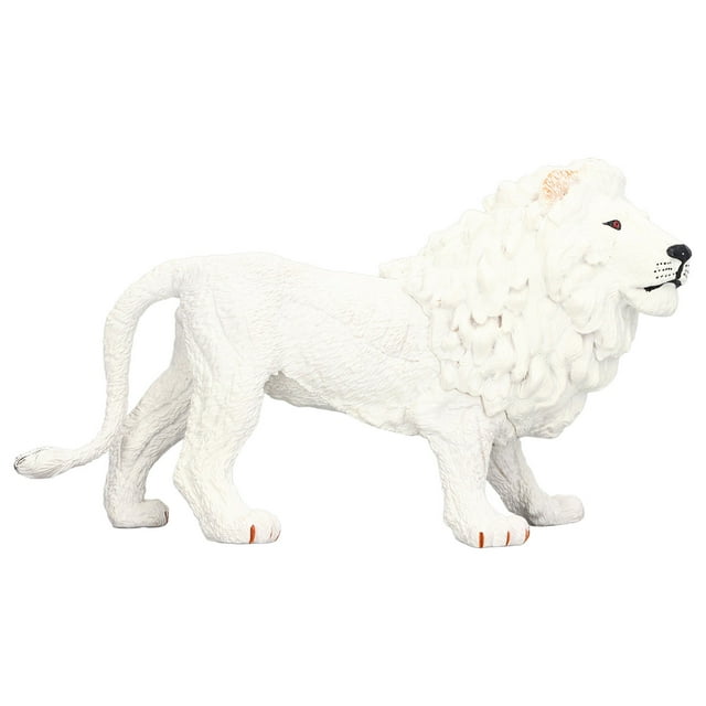 Figuras De Juguete De León , Estatua De León De Textura Clara De Aspecto Real Coloreada A Mano Para Niños Para Decorar Estantería Para Coleccionar