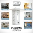thumbnail image 3 of Black + Decker Surge Protector Wall Tap Shelf with Night Light, 3 of 6