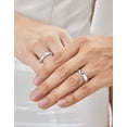 thumbnail image 2 of MomentWish Promise Ring 925 Sterling Silver, Black Moissanite Wedding Band for Him, Eternity Ring-Size9, 2 of 7