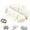 Beige, variant on 6-in-1 Onigiri Rice Ball Mold, Triangle Sushi Maker Kit, Musubi Press Tool for Quick Homemade Rice Balls, Kitchen DIY Bento Lunch Food Prep Tool