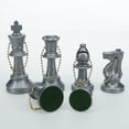 thumbnail image 6 of WE Games Keychain Bag Tag Chessmen - Includes 17 Pieces in Silver, 6 of 7
