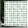 thumbnail image 3 of Ambesonne Geometric Shower Curtain, European Retro Polka Dots, 69"Wx70"L, Fern Green, 3 of 4