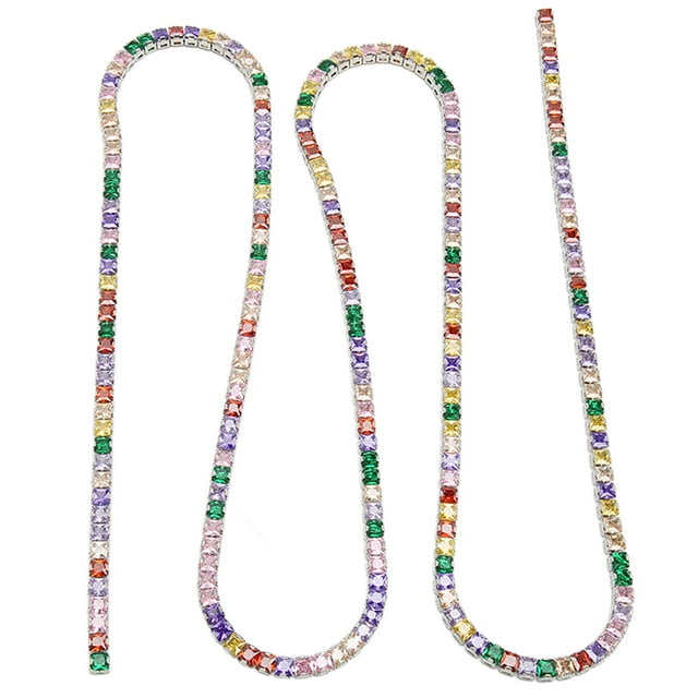 Craft Rhinestone Chain, 4mm Side Length Rhinestone Claw Chain DIY For Phone Cases For Shoes