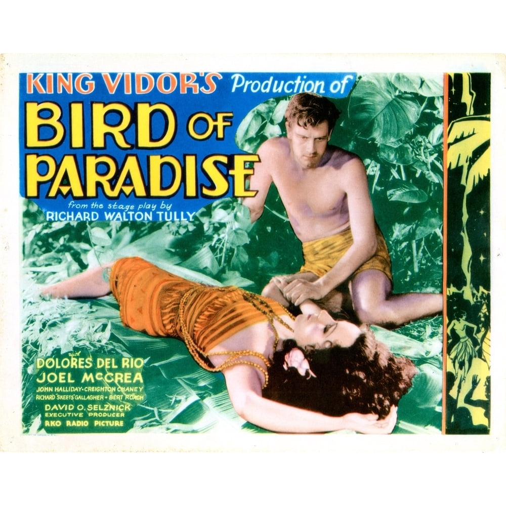 Bird Of Paradise Lobbycard From Left Dolores Del Rio Joel Mccrea 1932 Movie Poster Masterprint 