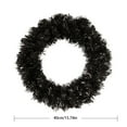 thumbnail image 3 of Black Halloween Christmas Wreath with LED Lights - Illuminated Vine Wreath for Spooky & Festive Decor - Indoor/Outdoor Door, Porch, Mantel & Wall Decorations for Halloween, Xmas & Winter Parties, 3 of 7