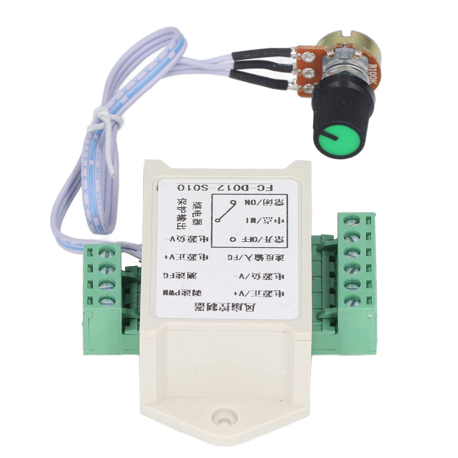 12V Fan Controller, V+ GND FG PWM Motor Regulator 6P 5.08mm Power Interface Relay Output For Computer Heat For Industrial Cooling - Walmart.com
