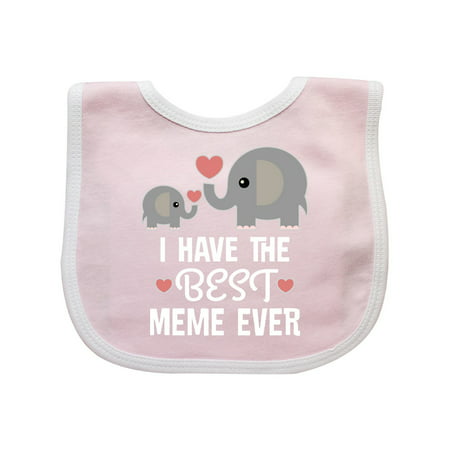 Best Meme Ever Grandchild Gift Baby Bib (Best Monogrammed Baby Gifts)