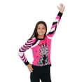 thumbnail image 2 of Jollidays Girls Zesty Zebra Long Sleeve Crewneck Ugly Christmas Sweater, Size S-XL, 2 of 5