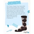 thumbnail image 7 of MeMoi  Classic Argyle Mercerized Cotton Blend Crew Socks - Boys - Male, 10, Brown, 7 of 7