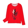 thumbnail image 4 of Économies d'Hiver! SROBPTY Chemises à Manches Longues pour Tout-Petits, Chemises Imprimées à Manches Longues pour Filles, Blouses Décontractées Habillées, Vêtements Rouges, 13 Ans, 4 of 5