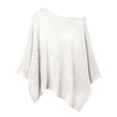 thumbnail image 3 of Sheer Beach Cover Ups for Women Solid-Colo Loose Fit Through Asymmetrical Knit Poncho Tops Beach Lightweight Sun Tunic Top(White.), 3 of 4