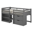 thumbnail image 1 of ACME Lit Mezzanine Simple avec Rangement Finition Grise, 1 of 7