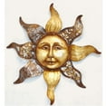 thumbnail image 2 of Elegant Capiz Shell and Metal Sun Wall Art Decoration 24 Inch Diameter, 2 of 2