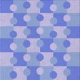 thumbnail image 1 of Ahgly Company Indoor Square Patterned Jeans Blue Area Rugs, 5' Square, 1 of 6