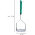 thumbnail image 2 of Stainless Steel Vegetable ruit Manual Masher Crush Press Maker Cooking Tool Gadget Kitchen Accessories (Color : Green), 2 of 7