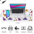 thumbnail image 5 of Long Mouse Pads for Desk,White Dinosaurs Cacti Pattern Desk Mats on Top Of Desks, Desk Mouse Pad Extra Large with 3mm Non-Slip Base and Stitched Edge for Gaming,Office,Work,Home 31.5"x11.8", 5 of 6