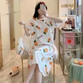 thumbnail image 2 of Camisones sexys para mujer, ropa de dormir de dibujos animados, vestido de noche de manga corta, pijamas femeninos, camisetas de dormir de tela para el hogar de verano 2024, 2 of 5