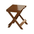 thumbnail image 2 of S SERENABLE Bamboo Folding Stool Compact Outdoor Foldable Stool for Patio Travel Camping brown, 2 of 9