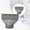 Grey, variant on Flat Air Conditioner Exhaust Hose Adapter for Window Roof AC Water Pipe Connector