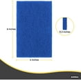 thumbnail image 2 of Scouring Pad Non-Scratching Scrubber Non-Scratch Cleaning Scrub Pads Heavy Duty Scouring Pad Reusable Kitchen Scrubbing Pad Pack of 18 Blue, by Superio, 2 of 4