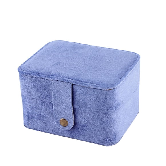 Sonducket Joyero multifunción Pendiente Anillo Collar Botón Multi-Compartimentos Organizador Estuche Decoraciones de exhibición de boda Ropa, zapatos y accesorios Miscelánea Azul