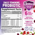 thumbnail image 3 of Nature's Nutrition Probiotics for Women Gummies with Cranberry - 6 Premium Strains for PH Balance, Digestive Health, Vaginal & Immune Support, Women's Probiotic Gummy for Feminine Health - 60 Gummies, 3 of 10