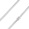 thumbnail image 4 of 925 Sterling Silver, Miami Cuban Link Chain 4mm Necklace - Hypoallergenic and Tarnish Resistant - By Oliver & Navy, 4 of 4