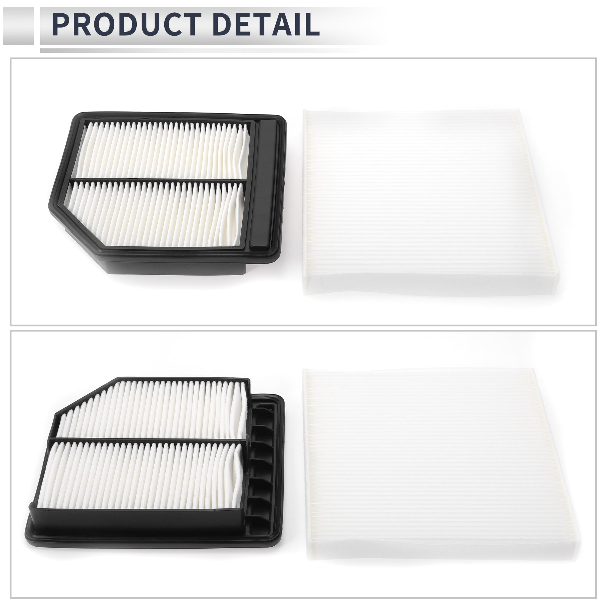 Unique Bargains Engine Cabin Air Filter Combo Set for Honda Civic 1.8L 2006-2011