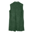 thumbnail image 6 of UYISJ Womens Sleeveless Sherpa Vest with Pockets Lapel Open Front Fleece Cardigan Sweater Fall Winter Jacket Coat Outerwear Green M, 6 of 7