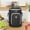 Black, variant on Byujiro Round Portable Lunch Bag Student Lunch Bag Crossbody Insulated Bag Picnic Cooler Insulated Bucket Storage Bag
