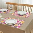 thumbnail image 3 of Pioneer Flower Floral Print Pattern Summer Placemats Table Placemats Set Of 4-Linen Kitchen Washable Placemats Table Mats 12x18 Inch Non-Slip Heat Resistant, 3 of 6