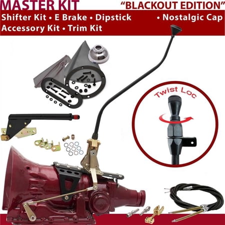 American Shifter TH400 Shifter Kit 23 in. Swan E Brake Cable Trim Kit Dipstick for D2CFE